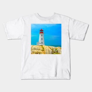 The Solitude of a Lighthouse, Peggy's Cove Kids T-Shirt
